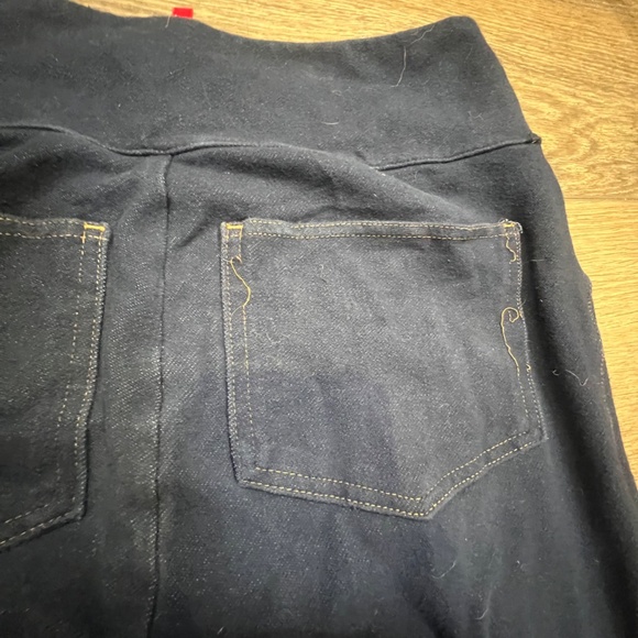 Spanx Jean-is Leggings, Size Medium, Dark Indigo - Picture 9 of 11